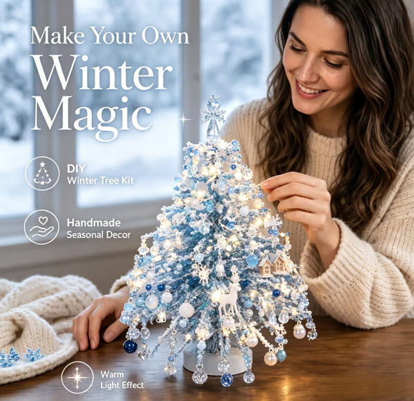 🎄✨ DIY Beaded Christmas Tree Kit – Create Your Own Sparkling Holiday Decor 🎅