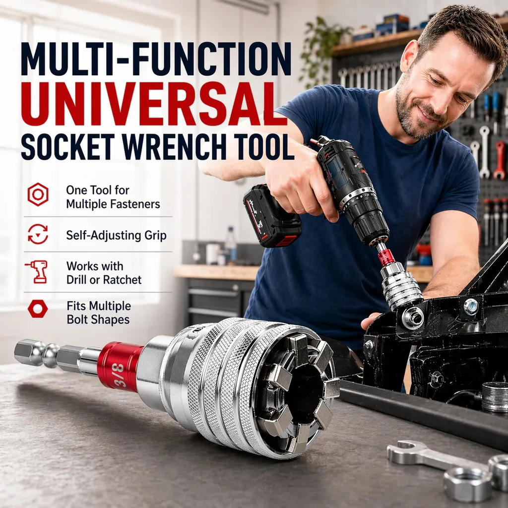 🚗BUY 2 FREE SHIPPING🔥 Multi-Function Universal Socket Wrench Tool