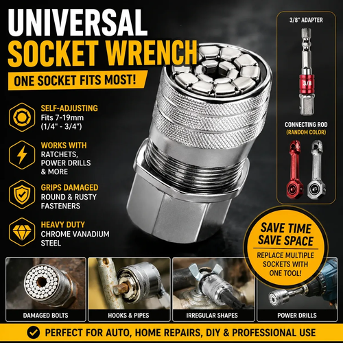 🚗BUY 2 FREE SHIPPING🔥 Multi-Function Universal Socket Wrench Tool