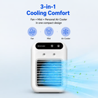 🔥 Last Day 49% OFF – Portable Air Conditioner | 3-in-1 Cooling Fan with Mist & 2-Speed Airflow