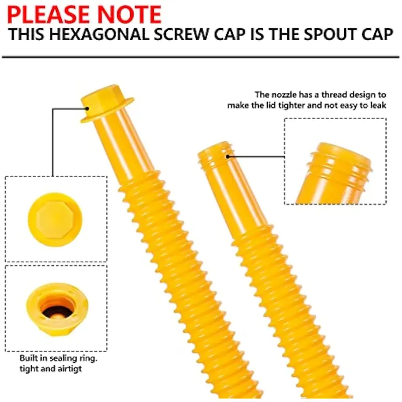 ⛽ Flexible Gas Can Spout Replacement Kit – Anti-Leak Nozzle Upgrade for Cleaner Refueling 🔧
