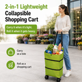 🔥LAST DAY 50% OFF-2 in 1 Lightweight Collapsible Shopping Cart