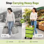 🔥LAST DAY 50% OFF-2 in 1 Lightweight Collapsible Shopping Cart