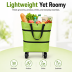 🔥LAST DAY 50% OFF-2 in 1 Lightweight Collapsible Shopping Cart