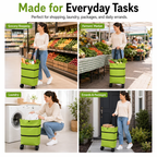 🔥LAST DAY 50% OFF-2 in 1 Lightweight Collapsible Shopping Cart