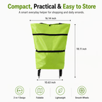🔥LAST DAY 50% OFF-2 in 1 Lightweight Collapsible Shopping Cart