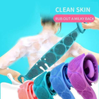 🛁 2-in-1 Silicone Exfoliating Bath Brush | Deep Clean Body Scrubber