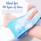 🛁 2-in-1 Silicone Exfoliating Bath Brush | Deep Clean Body Scrubber