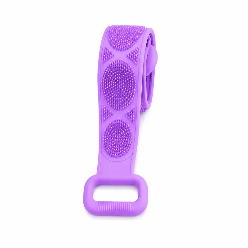 🛁 2-in-1 Silicone Exfoliating Bath Brush | Deep Clean Body Scrubber