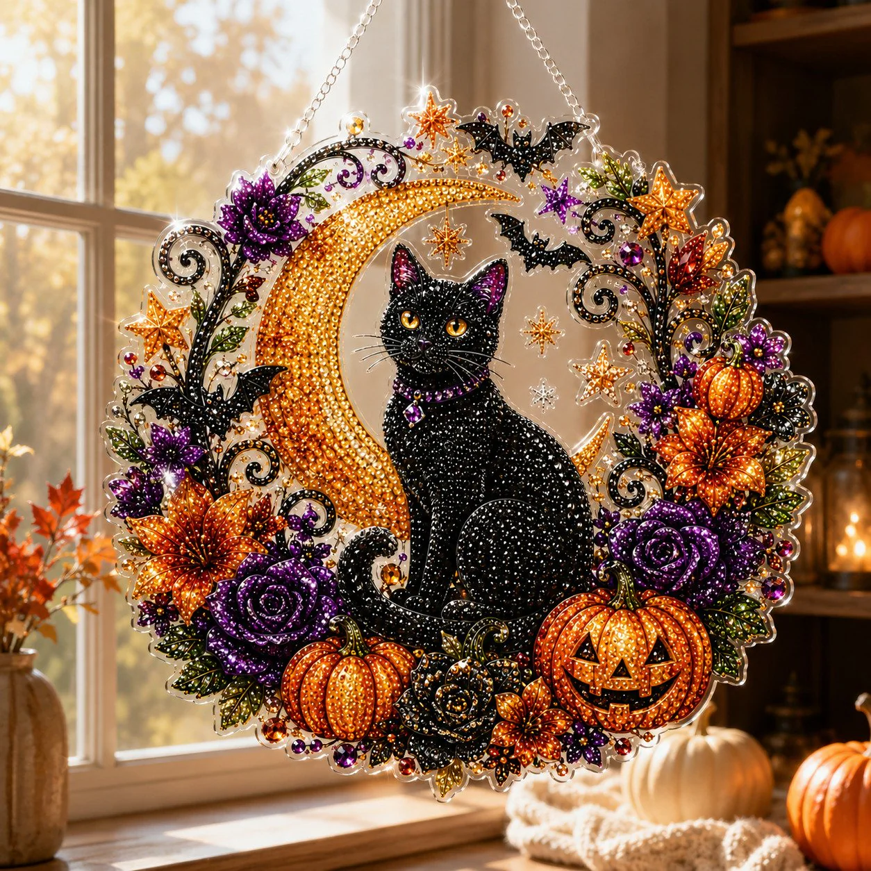 ✨🎃 DIY Halloween Pearl Art Hanging Ornament Kit 👻
