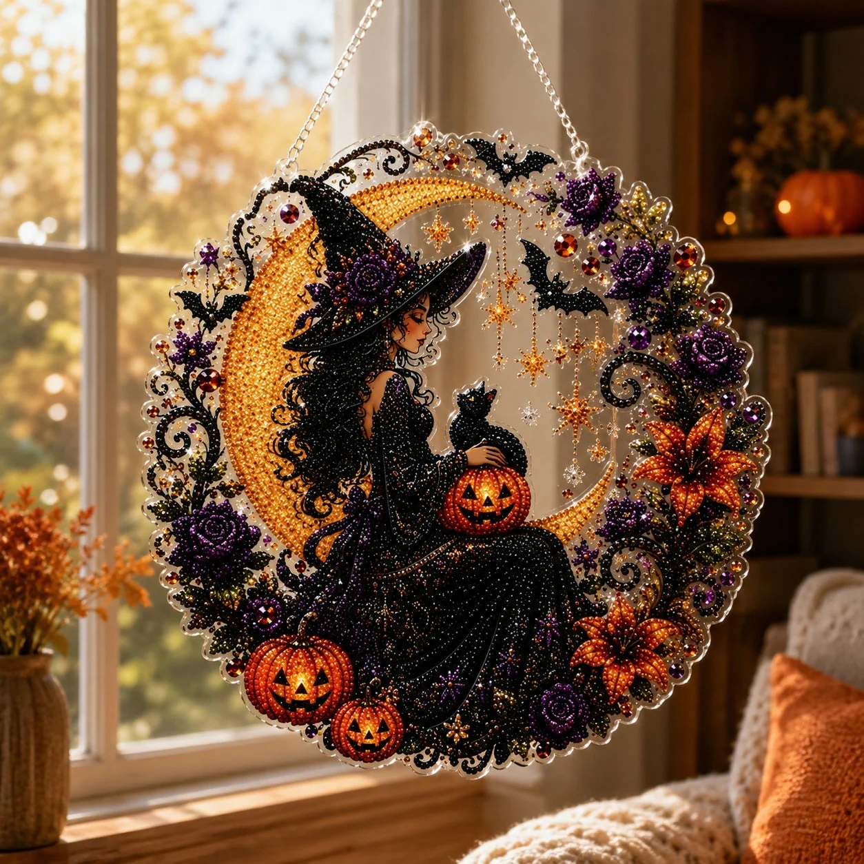 ✨🎃 DIY Halloween Pearl Art Hanging Ornament Kit 👻