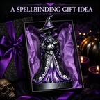 🔥 Last Day 49% OFF – 🧙‍♀️ Midnight Witch & Black Cat Lantern Figurine ✨