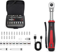 🔥 Compact Cordless Electric Ratchet Tool with LED Light – Rechargeable Power Wrench for Auto Repair & DIY