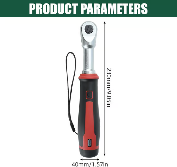 🔥 Compact Cordless Electric Ratchet Tool with LED Light – Rechargeable Power Wrench for Auto Repair & DIY