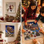🎅🎄 Premium 3D Pearl Christmas Reindeer Diamond Painting Art Kit | Luxury Flocked Canvas with Scratch-Resistant Non-Fading Pearl Beads DIY Holiday Decor⛄️❄️