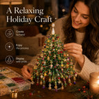 🎄✨ DIY Beaded Christmas Tree Kit – Create Your Own Sparkling Holiday Decor 🎅