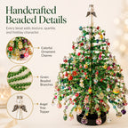 🎄✨ DIY Beaded Christmas Tree Kit – Create Your Own Sparkling Holiday Decor 🎅